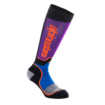 Calzini Cross Alpinestars Gioventù MX Plus Nero Blu Reale Viola Calzini Cross Alpinestars Gioventù MX Plus Nero Blu Reale Viola