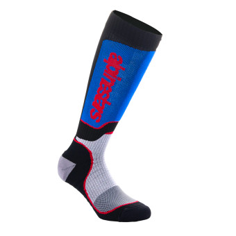 Calzini Cross Alpinestars Gioventù MX Plus Nero Bianco Blu Reale Calzini Cross Alpinestars Gioventù MX Plus Nero Bianco Blu Reale