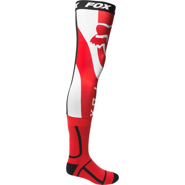 Calzini Cross FOX Mirer Knee Brace Sock Fluo Red