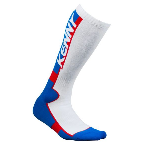 Calzini Cross Kenny MX Tech Blue White Red Socks Calzini Cross Kenny MX Tech Blue White Red Socks
