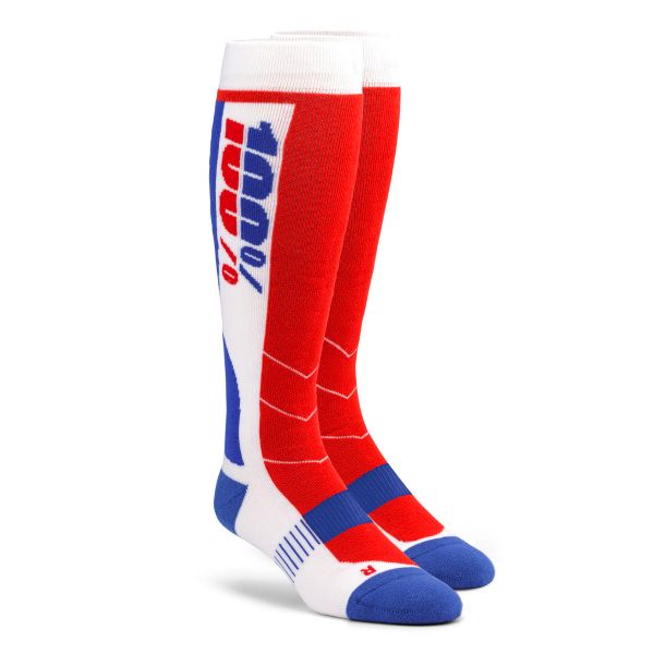 Calzini Cross 100% Socks Hi-Side Performance Blu Rosso