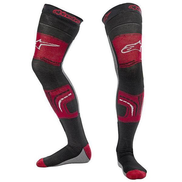 Calzini Cross Alpinestars Knee Brace Socks Red Black