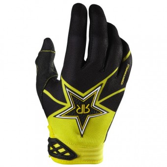 Guanti Cross FOX Dirtpaw Rockstar Black Yellow