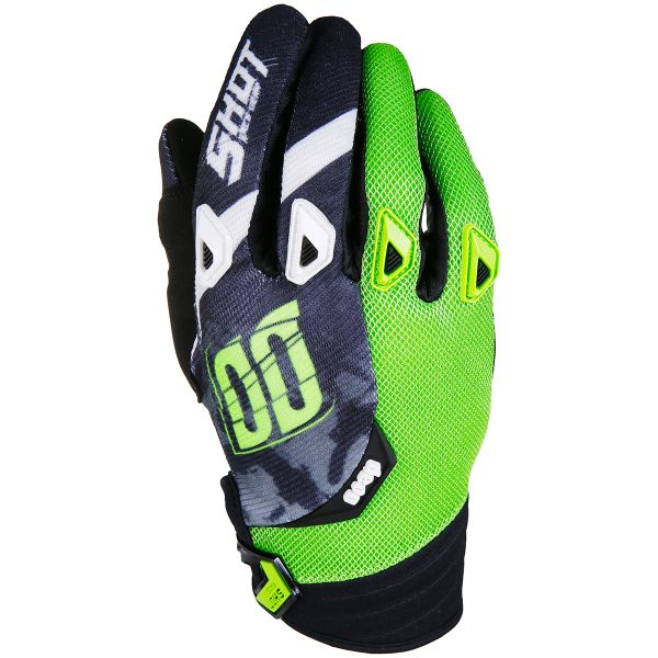 Guanti Cross SHOT Devo Squad Green Black