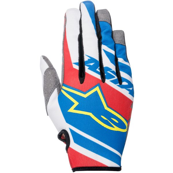 Guanti Cross Alpinestars Racer Supermatic Blue Red White