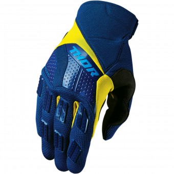 Guanti Cross Thor Rebound Navy Yellow