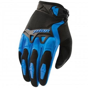 Guanti Cross Thor Spectrum Blu Kid