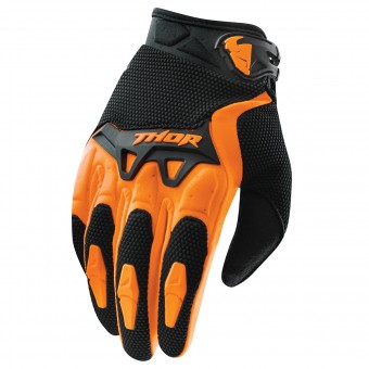 Guanti Cross Thor Spectrum Arancione Nero Kid