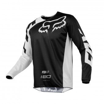 Maglia Cross FOX 180 Race Black White 001