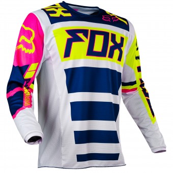 Maglia Cross FOX 180 Falcon Navy White Bambino 045