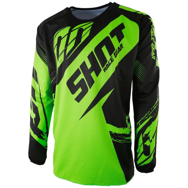 Maglia Cross SHOT Devo Fast Neon Green Bambino