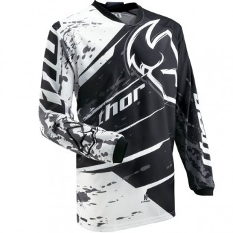 Maglia Cross Thor Phase Splatter Black Jersey