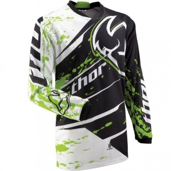 Maglia Cross Thor Phase Splatter Green Jersey