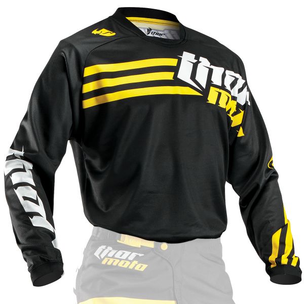 Maglia Cross Thor Phase Strands Black Yellow
