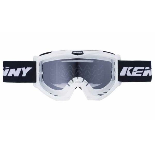 Maschera Cross Kenny Track Google White Maschera Cross Kenny Track Google White