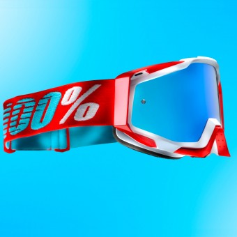 100% Raceraft Kepler Mirror Blue
