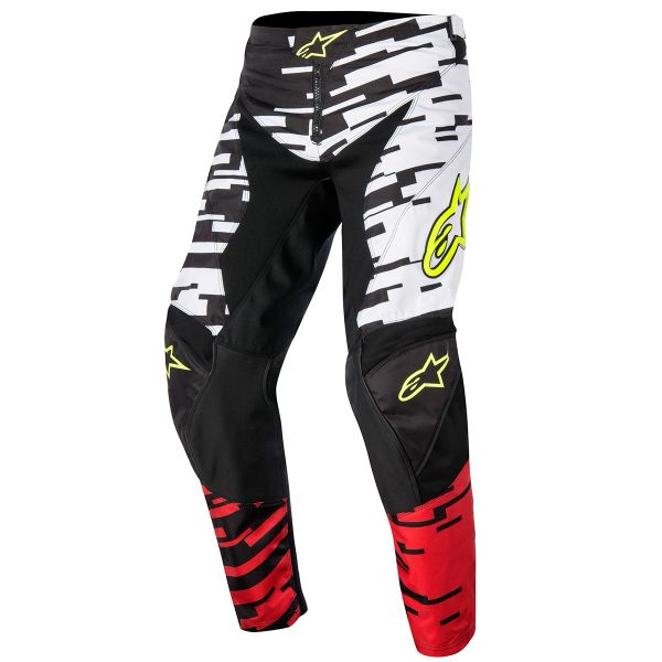 Pantalone Cross Alpinestars Racer Braap White Red Pant Bambino