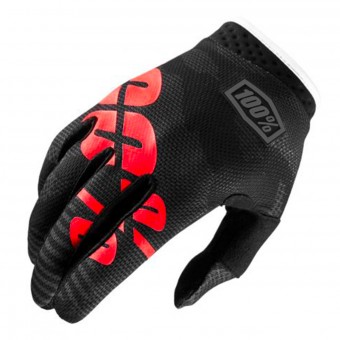 Guanti Cross 100% Itrack Black Camo Guanti Cross 100% Itrack Black Camo