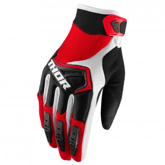 Guanti Cross Thor Spectrum Red Black White