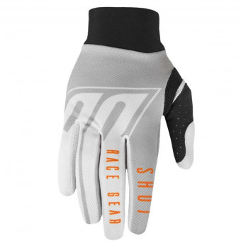 Guanti Cross SHOT Aerolie Alpha Light Grey Orange CE