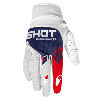Guanti Cross SHOT Contact Trust Blue Red CE