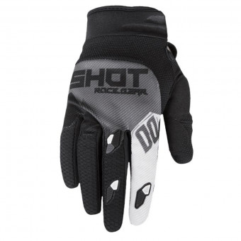 Guanti Cross SHOT Contact Trust Dark Grey Black CE