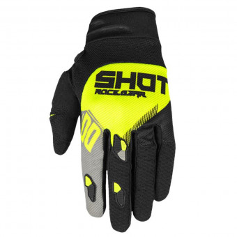 Guanti Cross SHOT Contact Trust Grey Neon Yellow CE