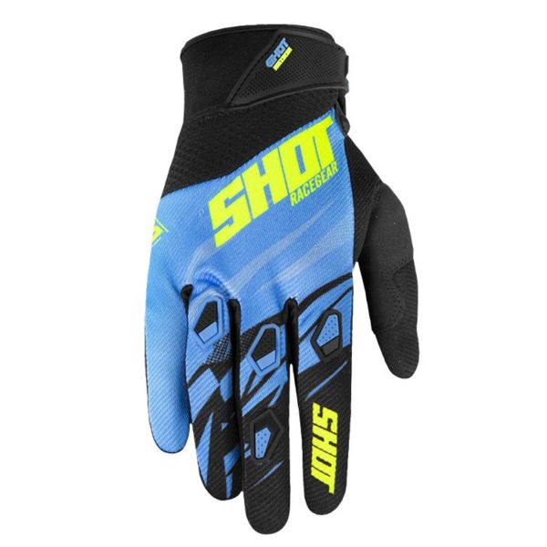 Guanti Cross SHOT Devo Ventury Cyan Neon Yellow CE Kid Guanti Cross SHOT Devo Ventury Cyan Neon Yellow CE Kid