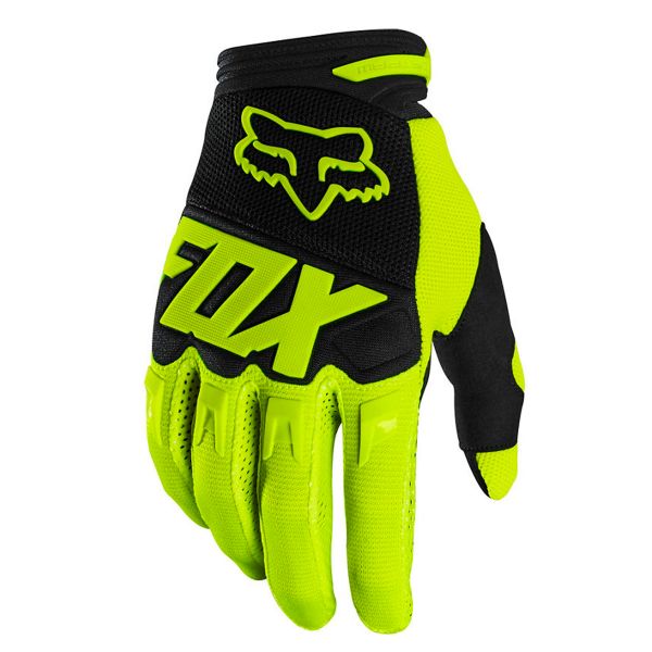 Guanti Cross FOX Dirtpaw Race Fluo Yellow Bambino