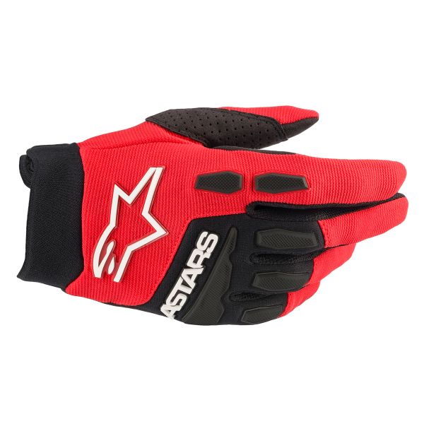 Guanti Cross Alpinestars Rosso brillante nero Guanti Cross Alpinestars Rosso brillante nero