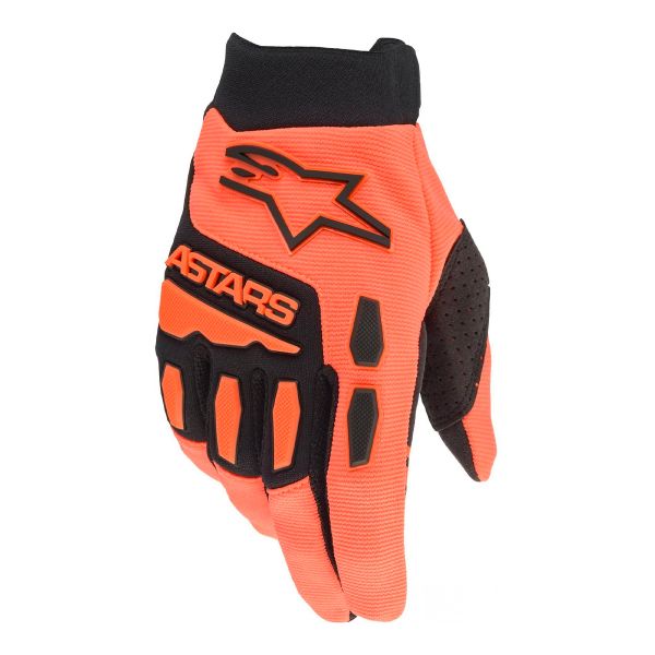 Guanti Cross Alpinestars Arancione nero a tutta canna Guanti Cross Alpinestars Arancione nero a tutta canna