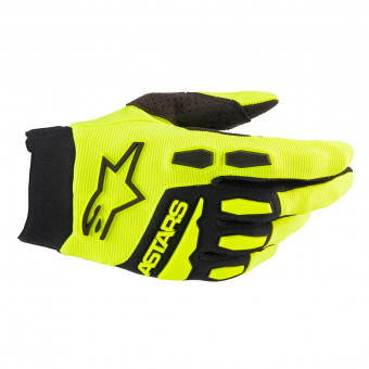 Guanti Cross Alpinestars Giallo fluo nero a tutta canna Guanti Cross Alpinestars Giallo fluo nero a tutta canna