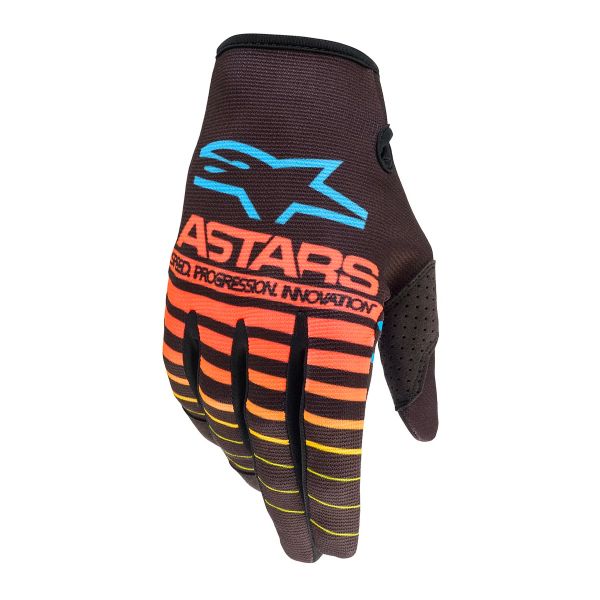 Guanti Cross Alpinestars Guanto Radar Nero Giallo Fluo Corallo Guanti Cross Alpinestars Guanto Radar Nero Giallo Fluo Corallo