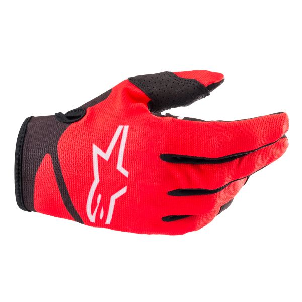 Guanti Cross Alpinestars Radar Glove Bright Red Black Bambino