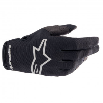 Guanti Cross Alpinestars Radar Gloves Black Brushed Silver