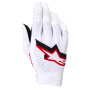 Guanti Cross Alpinestars Supertech Mx Gloves White Black Fire Red
