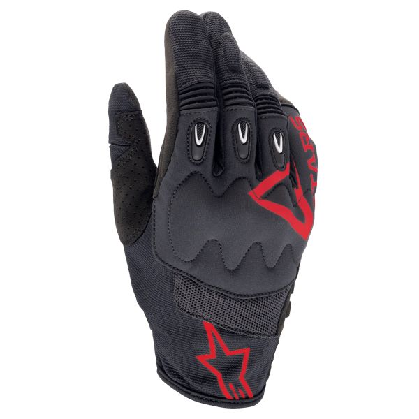 Guanti Cross Alpinestars Guanto Techdura Rosso Fuoco Nero
