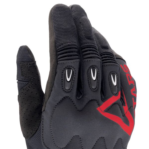 Alpinestars Guanto Techdura Rosso Fuoco Nero