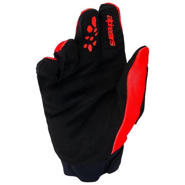 Alpinestars Youth & Kids Full Bore V2 Gloves Bright Red Black