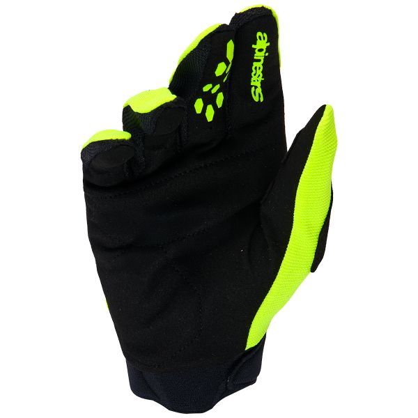 Alpinestars Youth & Kids Full Bore V2 Gloves Yellow Fluo Black