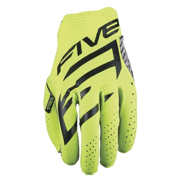 Guanti Cross Five MXF Race giallo fluo