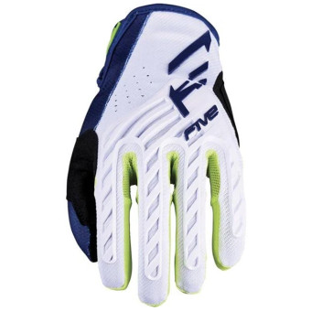 Guanti Cross Five Mxf3 Evo Bambini Navy white fluo Yellow Guanti Cross Five Mxf3 Evo Bambini Navy white fluo Yellow