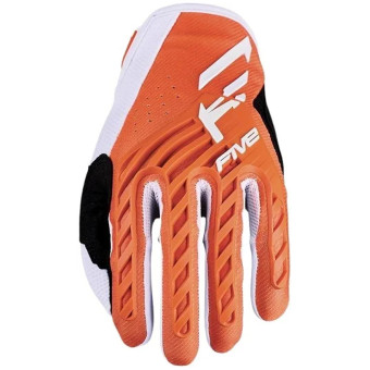 Guanti Cross Five Mxf3 Evo Bambino Arancione bianco Guanti Cross Five Mxf3 Evo Bambino Arancione bianco