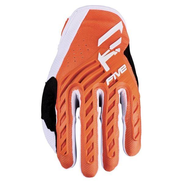 Guanti Cross Five Mxf3 Evo Arancione bianco