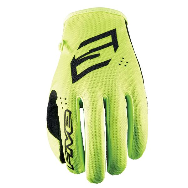 Guanti Cross Five Mxf4 Bambino Mono Giallo Fluo
