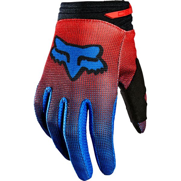 Guanti Cross FOX 180 Oktiv Glove Fluo Red Bambino
