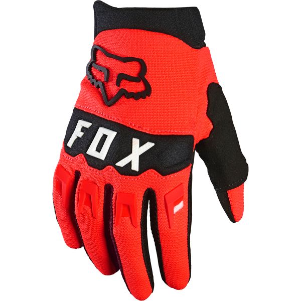 Guanti Cross FOX Dirtpaw Glove Fluo Red Bambino