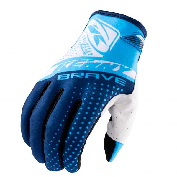 Guanti Cross Kenny Brave Blue Gloves