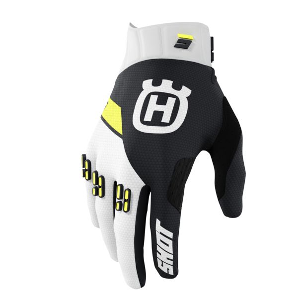 Guanti Cross SHOT Aerolite Husqvarna Limited Edition 2022 Black Gloves