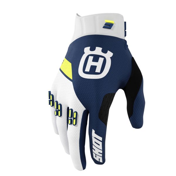 Guanti Cross SHOT Aerolite Husqvarna Limited Edition 2022 Blue Gloves